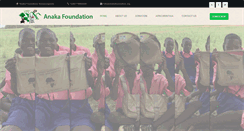 Desktop Screenshot of anakafoundation.org